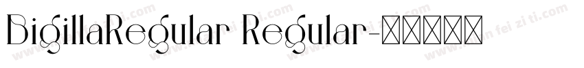 BigillaRegular Regular字体转换